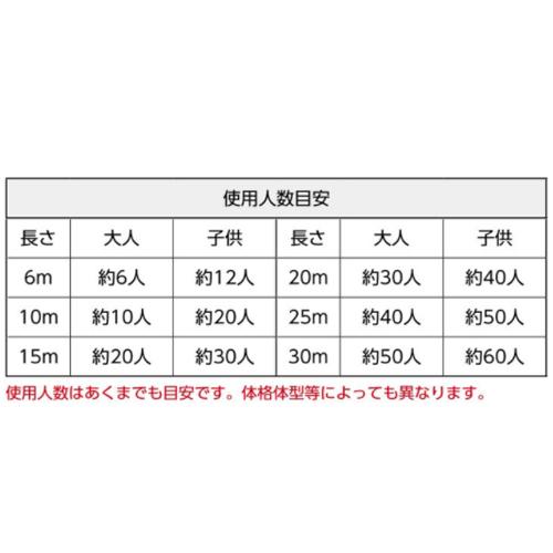 法人限定 ナワトビSR15 15m 団体用縄跳び スタンダートグリップ 専用ケース付き 大縄 体育用具 軽量 運動施設 学校 なわとび トーエイライト B3025 B-3025｜lookit｜03