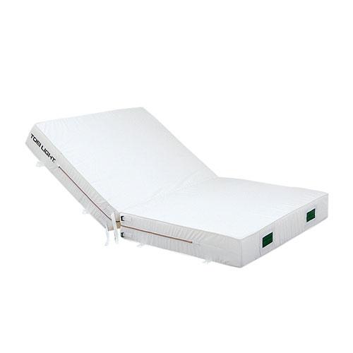 法人限定 エバーマット 二つ折り 幅200×長さ300×厚さ40cm セーフティーマット 体操マット 走り高跳びマット 体育館 体操 陸上 トーエイライト G2017 G-2017の画像