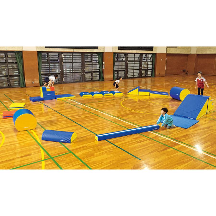 法人限定  プレイフォームマット トーエイライト 幅80×長さ90×高さ20・40・60cm 階段 プレイマット マット 屋外遊具 スポーツ 完成品 日本製 T1663 T-1663 | TOEI LIGHT | 01