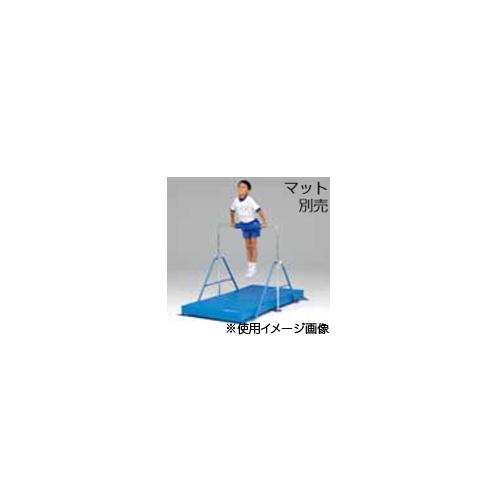 鉄棒 高さ130cm トーエイライト 体育器具 運動用品 スポーツ用品 子供用 高さ調節 折りたたみ スチール 練習 体育館 運動場 校庭 スポーツ施設 T2314 T-2314の画像