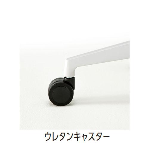 組立設置無料 内田洋行 エルフィ オフィスチェア 樹脂カバーバック ハイバック ホワイトフレーム ブラック脚 肘なし 事務チェア オフィス 5-355-5000-5056_5