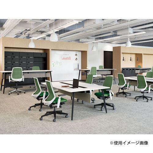 組立設置無料  内田洋行 ニンバス オフィスチェア ホワイトフレーム ハイバック 肘なし ウレタンキャスター ワークチェア 椅子 国産 NA-300WBAL-PU 5-373-402の画像