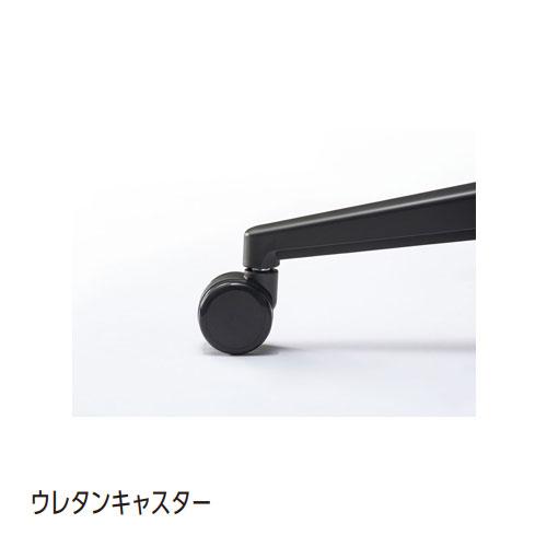 組立設置無料 内田洋行 クレネ オフィスチェア ミドルバック ブラックシェル アジャスタブル肘 ウレタンキャスター 布張り 日本製 KA-130BBA1 PU 5-377-132_6