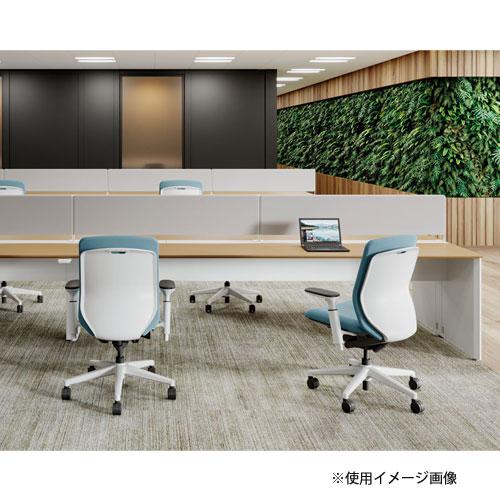 組立設置無料 内田洋行 クレネ オフィスチェア ハイバック ホワイトシェル 肘なし ナイロンキャスター 布張り 作業チェア 日本製 KA-300WBAL PA 5-377-601_2