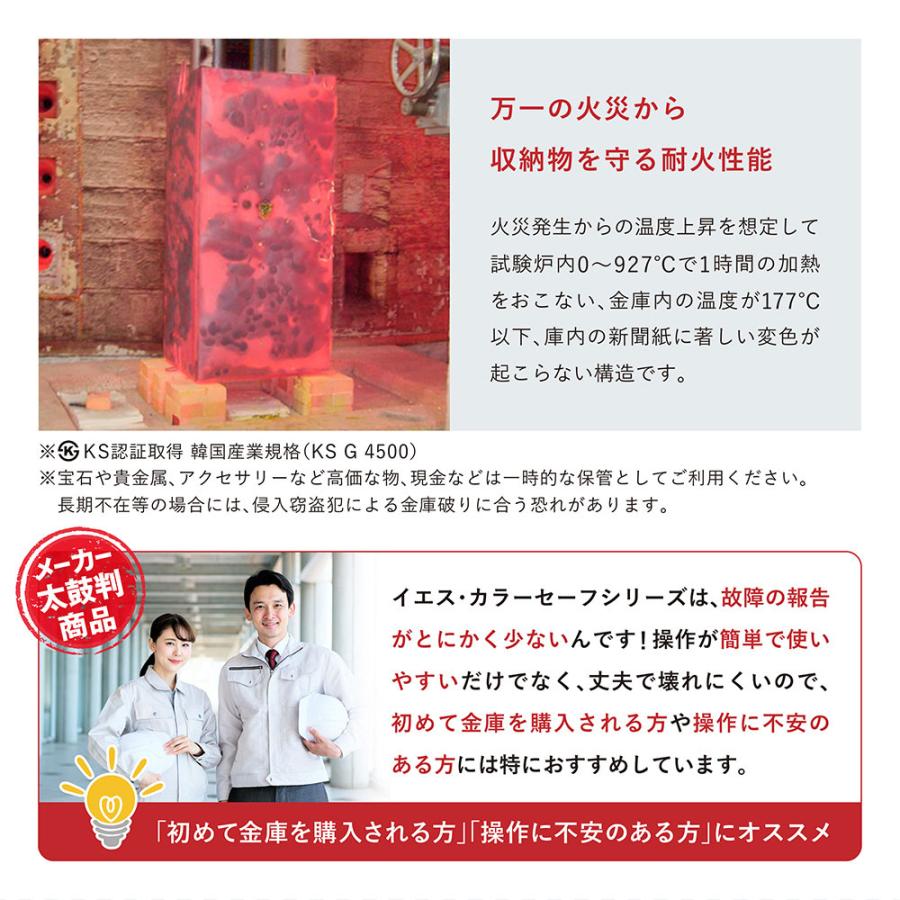 エーコー（EIKO） 耐火金庫 テンキー式 41L 1年保証 1時間 金庫 保管庫