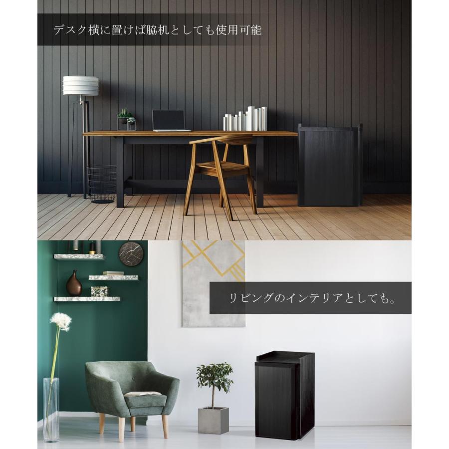 金庫 タッチパネルテンキー式 1年保証 37L 耐火金庫 エーコー 木製 シダーウッド ブラック デザイン金庫 おしゃれ 防犯 火災対策 家庭用 ONS-IMPWの画像