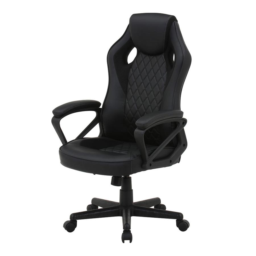 不二貿易（Fuji Boeki） ゲーミングチェア 革張り 肘付き オフィス