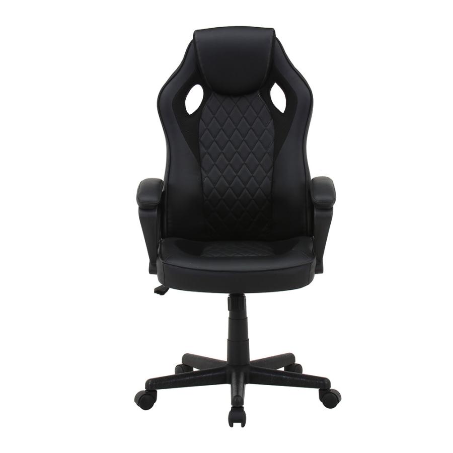 不二貿易（Fuji Boeki） ゲーミングチェア 革張り 肘付き オフィス