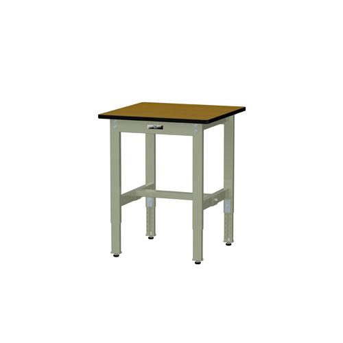 法人送料無料  作業台 山金工業 ヤマテック 幅600×奥行600×高さ600〜900mm ポリエステル天板 ワークテーブル 作業テーブル 作業場 工場 日本製 SWPA-660の画像