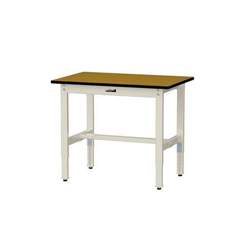 法人送料無料  作業台 山金工業 ヤマテック 幅900×奥行600×高さ600〜900mm ポリエステル天板 ワークテーブル 作業テーブル 作業場 工場 日本製 SWPA-960の画像