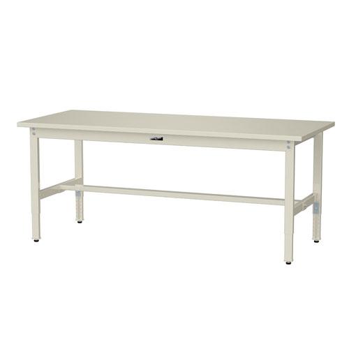 法人送料無料  作業台 山金工業 ヤマテック 幅1800×奥行750×高さ600〜900mm スチール天板 ワークテーブル 作業テーブル 机 作業場 工場 日本製 SWSA-1875の画像