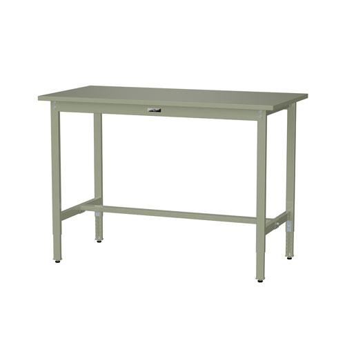 法人送料無料  作業台 山金工業 ヤマテック 幅1500×奥行750×高さ900〜1200mm スチール天板 ワークテーブル 作業テーブル 机 作業場 工場 日本製 SWSAH-1575の画像
