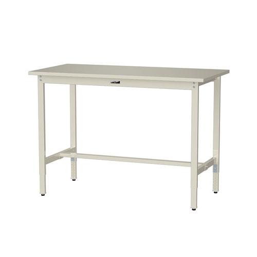 法人送料無料  作業台 山金工業 ヤマテック 幅1500×奥行750×高さ900〜1200mm スチール天板 ワークテーブル 作業テーブル 机 作業場 工場 日本製 SWSAH-1575の画像