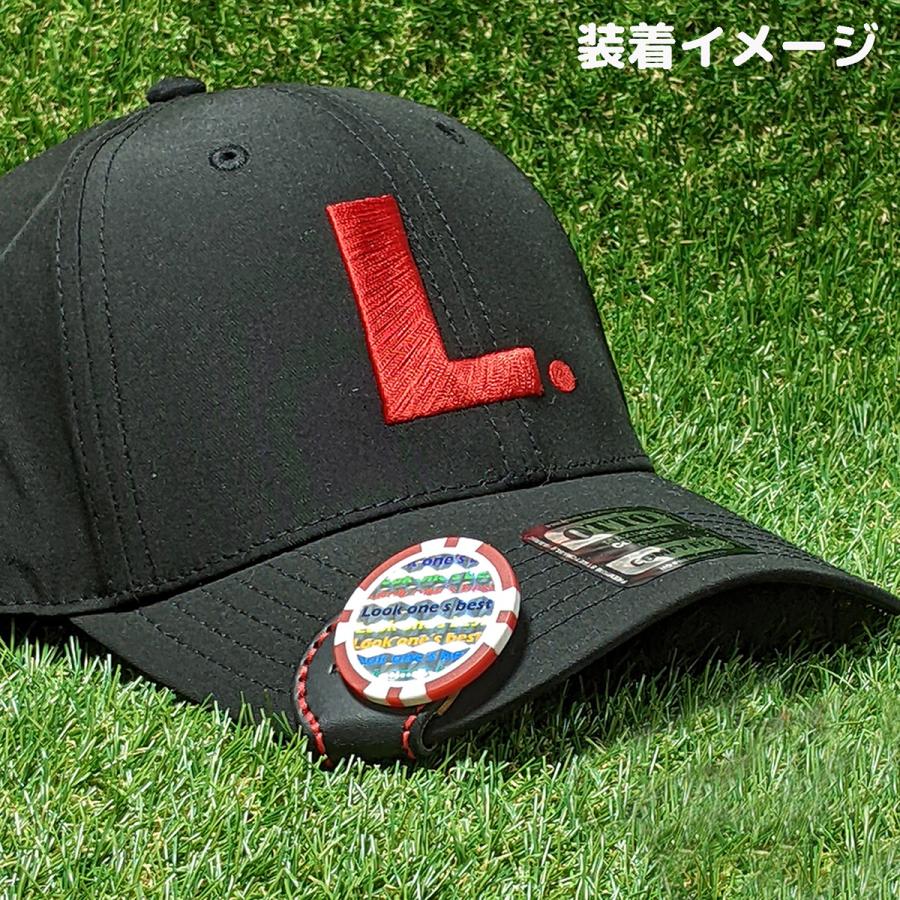 ゴルフ カジノマーカー付き マーカークリップ ギフトボックス入り セット マグネット式 マーカー台座  レザー 本革 手縫い 強力マグネット使用 | ブランド登録なし | 10
