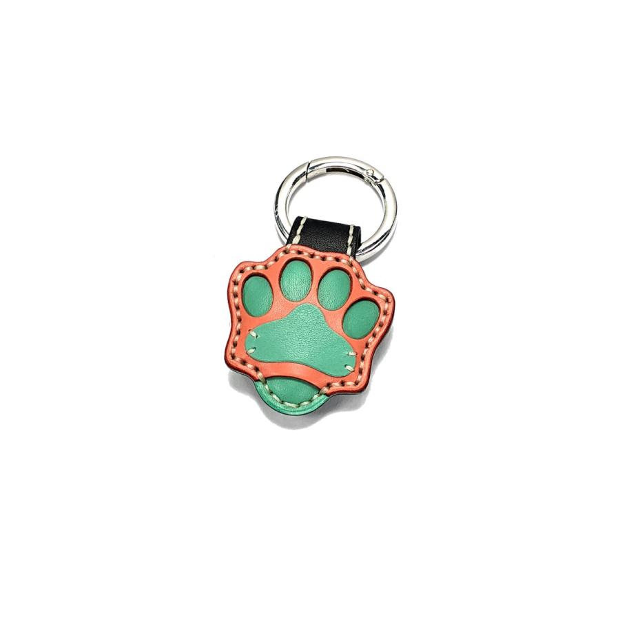 ティークリップ 肉球型 本革 手縫い  日本製 4本収納 強力マグネット内蔵 カラビナリング付 ポケット内の汚れやティーの紛失破損防止  グローブ収納 送料無料 | ブランド登録なし | 10