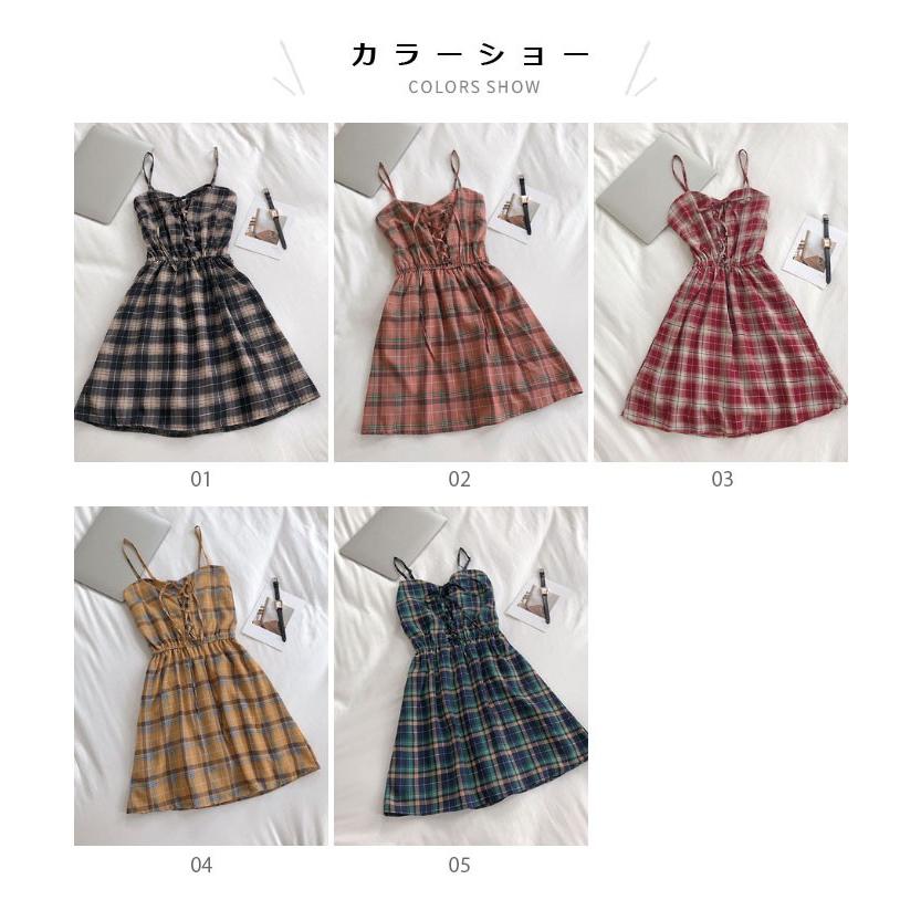タータンチェック レディース ワンピース チェック柄 ショート丈ワンピース ミニ丈ワンピース ジャンパースカート キュロット 大人可愛い 優雅 夏新作 Lqlw1805 Hosyu 通販 Yahoo ショッピング