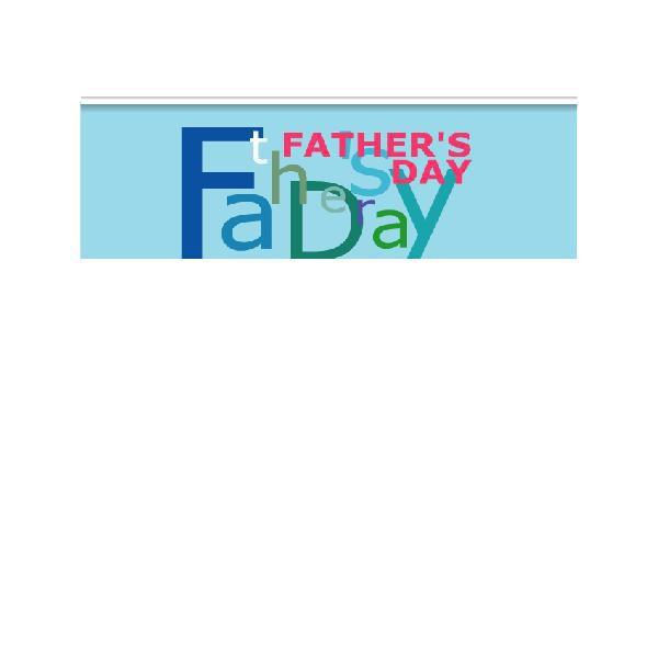 『FATHER'SDAY』 【ヨコ型】フラック サイズ1L：W900mm×H300mm｜looky