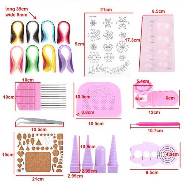 ペーパークイリング セット ペーパークラフト 道具 DIY 材料