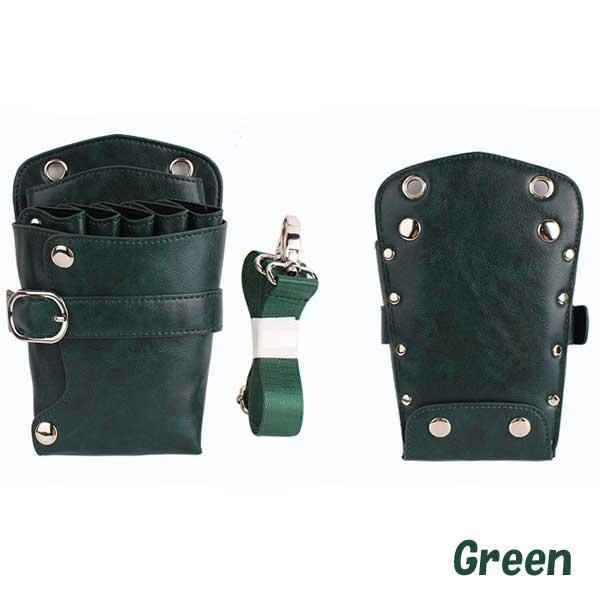 シザーケース 美容師 5丁 おしゃれ P Uレザー トリマー シザーバッグ