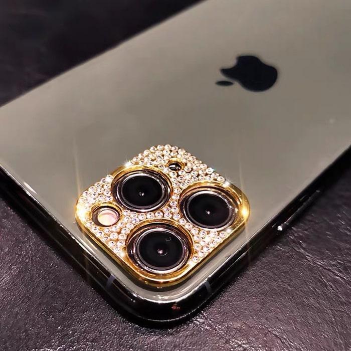 iPhone11 iPhone 11 Pro カメラ カバー キラキラ ラメ ゴージャス アクセサリー｜lool-shop｜03