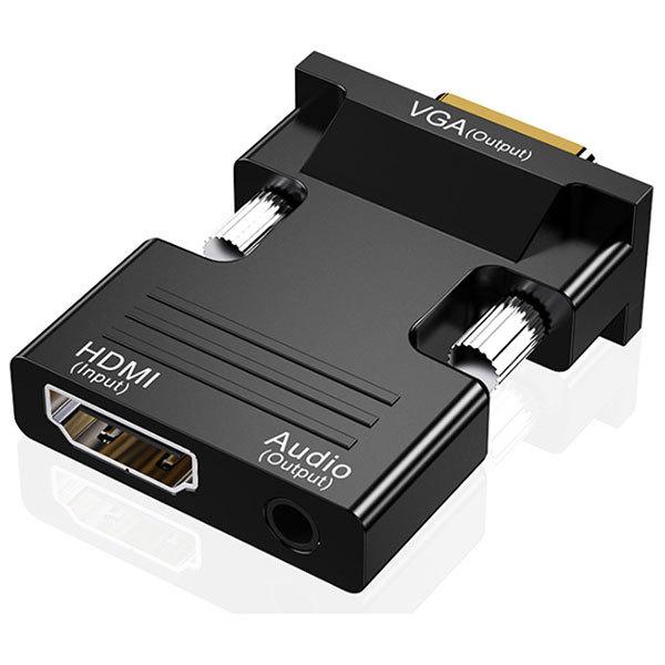 HDMI to VGA 変換 アダプタ 3.5mm 電源不要 音声出力対応 D-Sub15ピン 送料無料｜lool-shop｜06