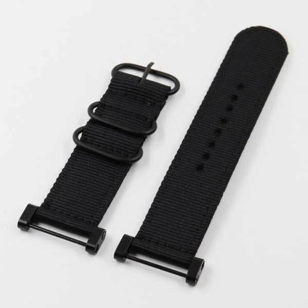 SUUNTO CORE ブラック スントコア 新品ベルト SUUNTO CORE ベルト スント コア バンド ナイロン 交換ストラップ 24mm