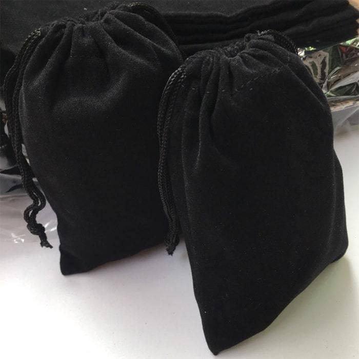 巾着袋 10枚セット ベロア調 アクセサリー ポーチ プレゼント