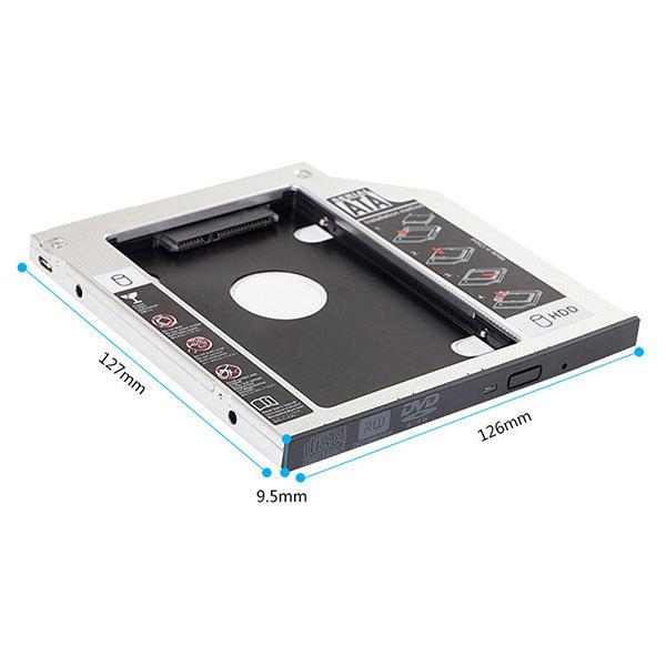 ノートパソコン ノートPC ドライブ マウンタ 12.7mm 9.5mm セカンド