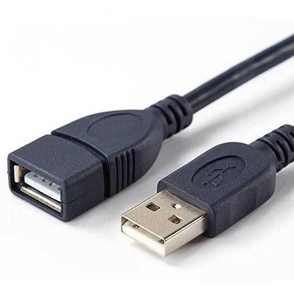 USB延長ケーブル 1.5m USB2.0 ブラック 延長コード 急速 データ