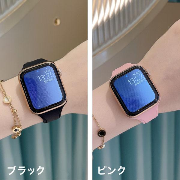 アップル ウォッチ バンド レディース シリコン 女性 腕時計
