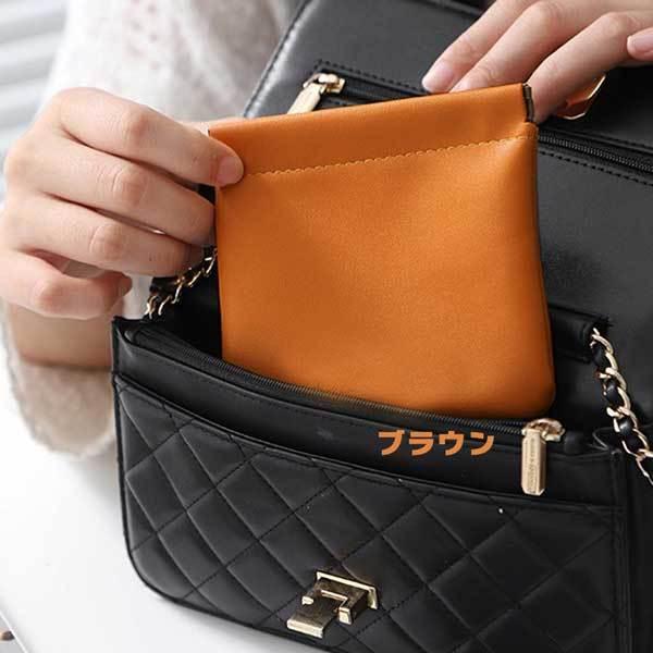 片手で簡単に開く!】ポーチ オシャレ 片手 ミニ 小型 化粧