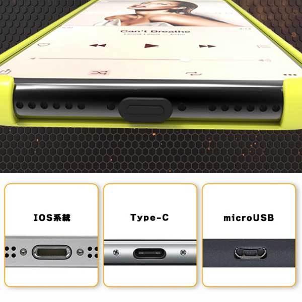 コネクタキャップ 2個セット iPhone Type-C microUSB 蓋 防塵プラグ