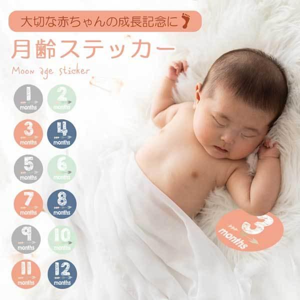 月齢ステッカー 月齢フォト 赤ちゃん 月齢 お祝い ステッカー シール 写真 フォト マンスリー マンスリーフォト 小道具 成長記録 2qs Babyseal ロールショップ 通販 Yahoo ショッピング