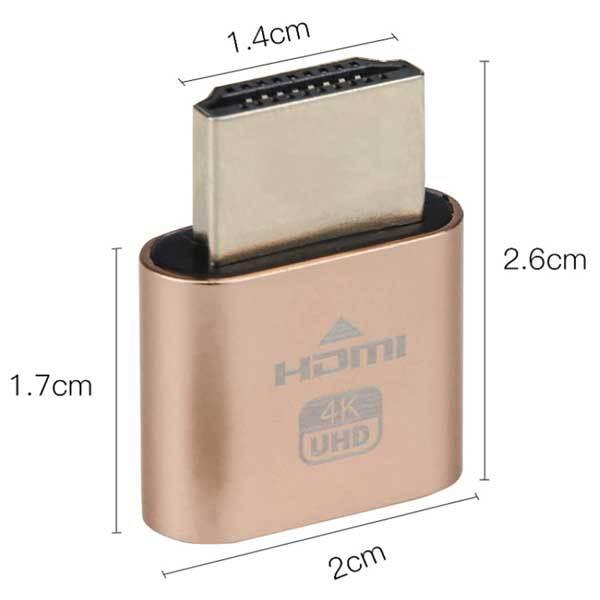 HDMIダミープラグ 10個 HDMI 仮想 ディスプレイ 4K @60Hz バーチャル モニター ディスプレイ 低消費電力 熱なし プラグアンドプ ...｜lool-shop｜02