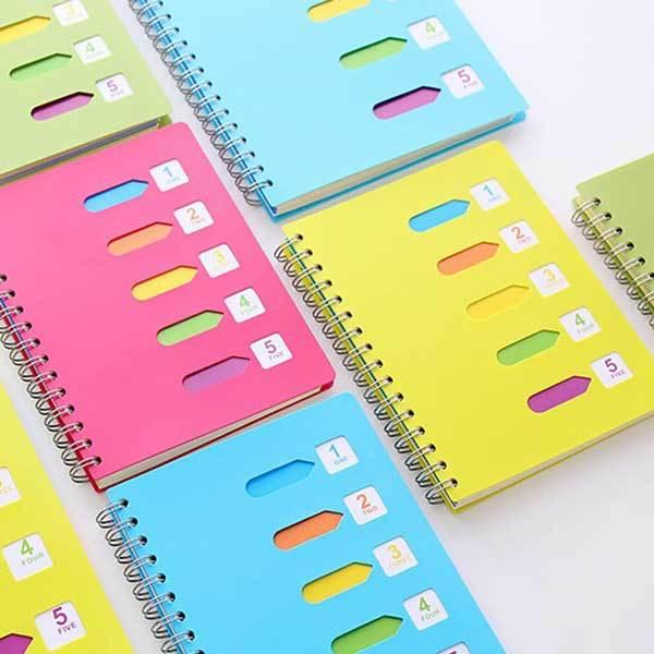 全4カラー】A5 リングノート 横罫 120枚 ノートブック メモ帳 手帳