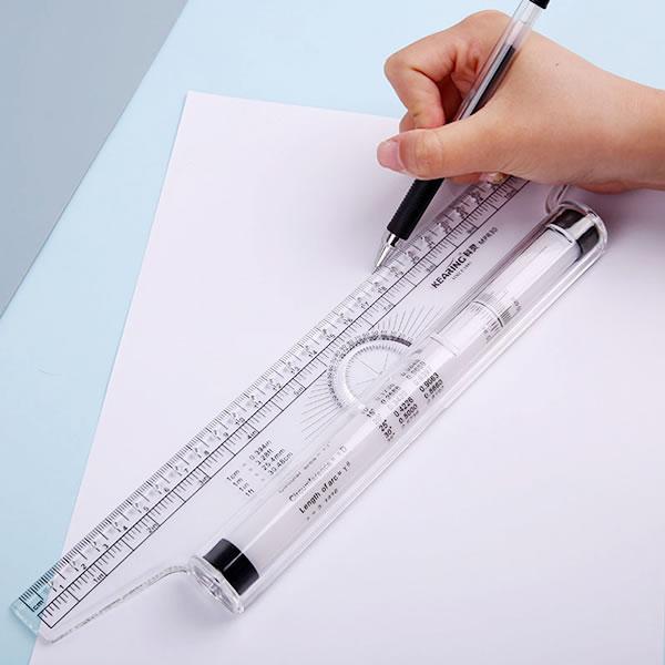 ローリング定規 30cm 実用的 測定 万能定規 楽々スケール ローリング