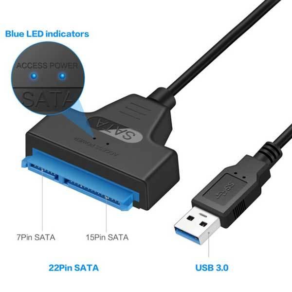 SATA-USB USB3.0 変換ケーブル 2.5インチ SSD HDD SATAケーブル 5Gbps 高速 SATA3 コンバーター 外付け 変換 コネクタ ハードデ ...｜lool-shop｜04