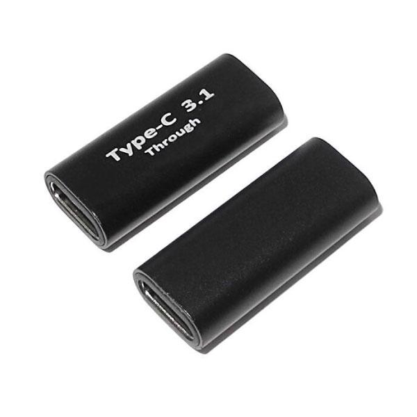 USB Type C メス メス 中継アダプタ　40Gbps USB USB4 タイプC 中継アダプタ タイプC(メス)-タイプC(メス) USB4規格