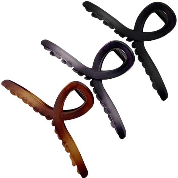 ヘアクリップ 3色セット 大きめ しっかりとまる バンスクリップ