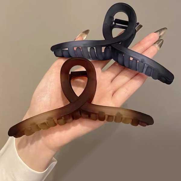 ヘアクリップ 3色セット 大きめ しっかりとまる バンスクリップ