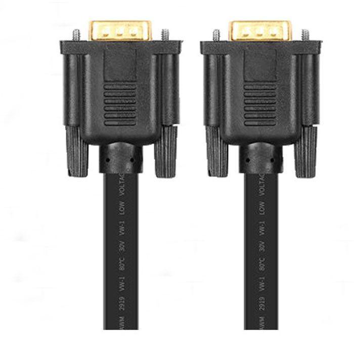VGAケーブル D-Sub 15pin オス-オス 超薄型 フラットデザイン 1.5m VGA