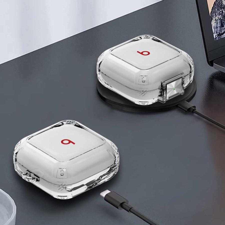 Beats Fit Pro ケース TPU 半透明 クリアタイプ 保護ケース ビーツ