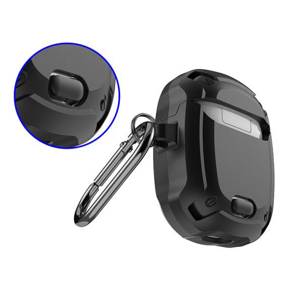 Pixel Buds A series ケース ロック付き 耐衝撃 カラビナ付き 保護