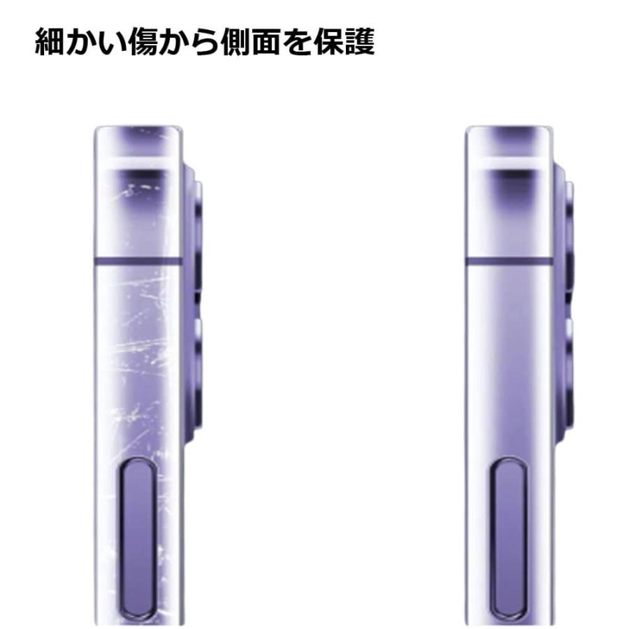 iPhone 側面フィルム 2枚セット 保護フィルム サイド シール 傷防止