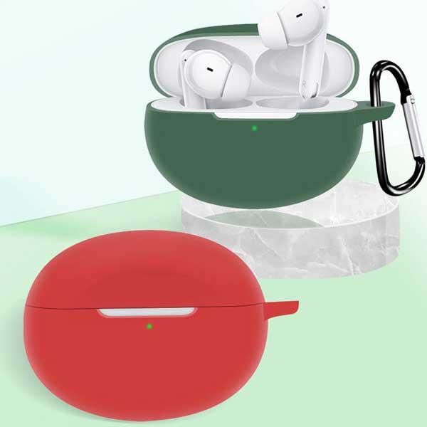 OPPO Enco Free2 ケース シリコン カバー カラビナ付き 保護ケース 耐