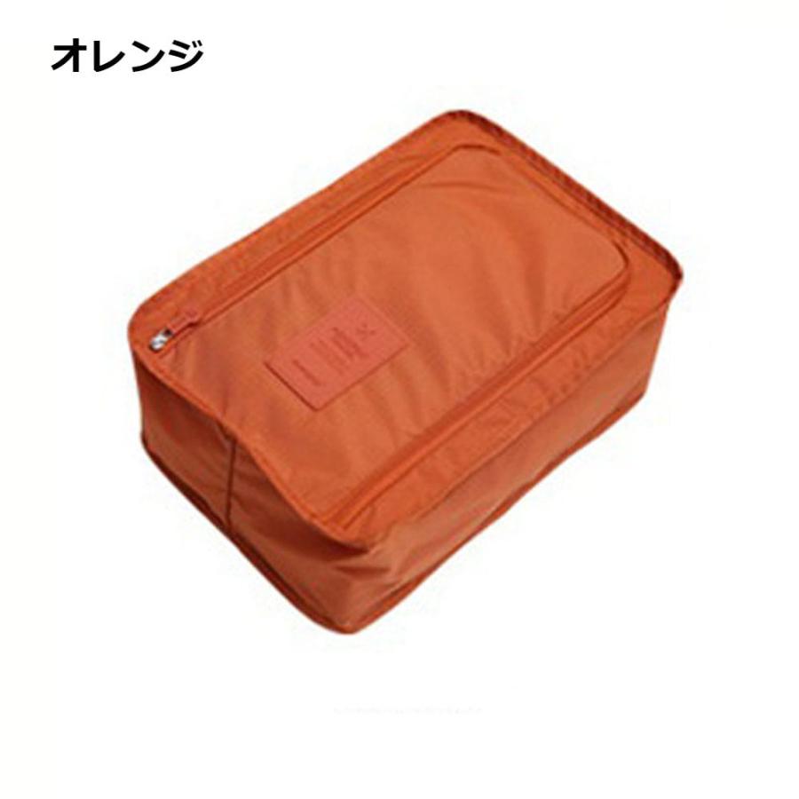 シューズケース おしゃれ 靴入れ 2足収納可 仕切り付き シューズバッグ