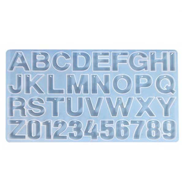 シリコンモールド アルファベット 数字 レジン 型 イニシャル