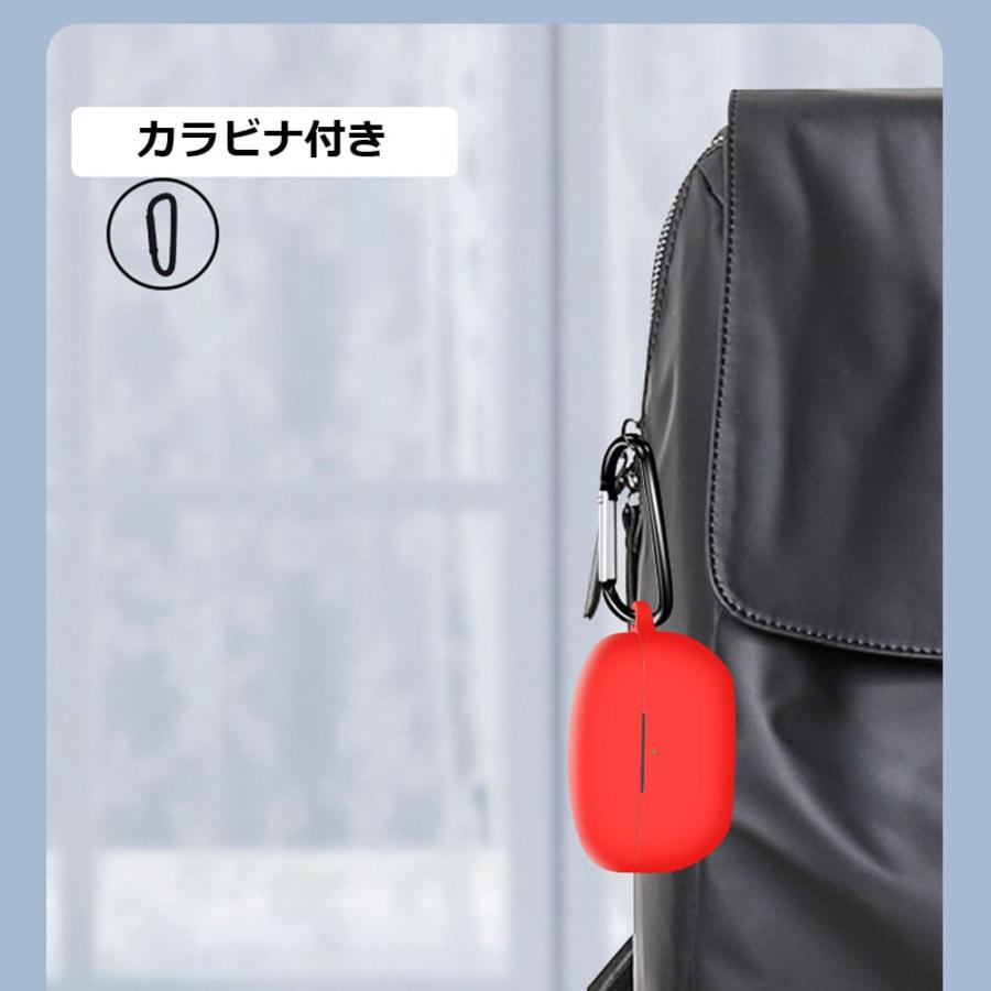 Sony WF-1000XM5 ケース シリコン カバー カラビナ付き 保護ケース 耐
