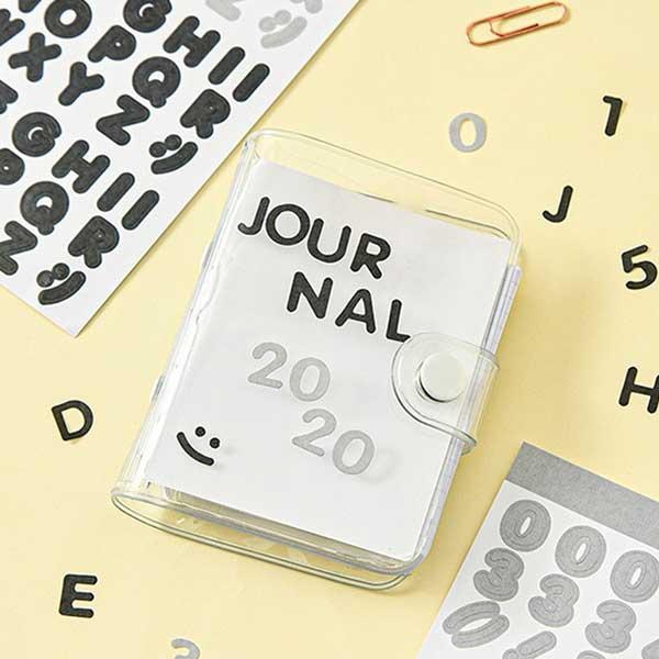 アルファベット シール 5色セット 数字 ステッカー 推し活 グッズ デコ