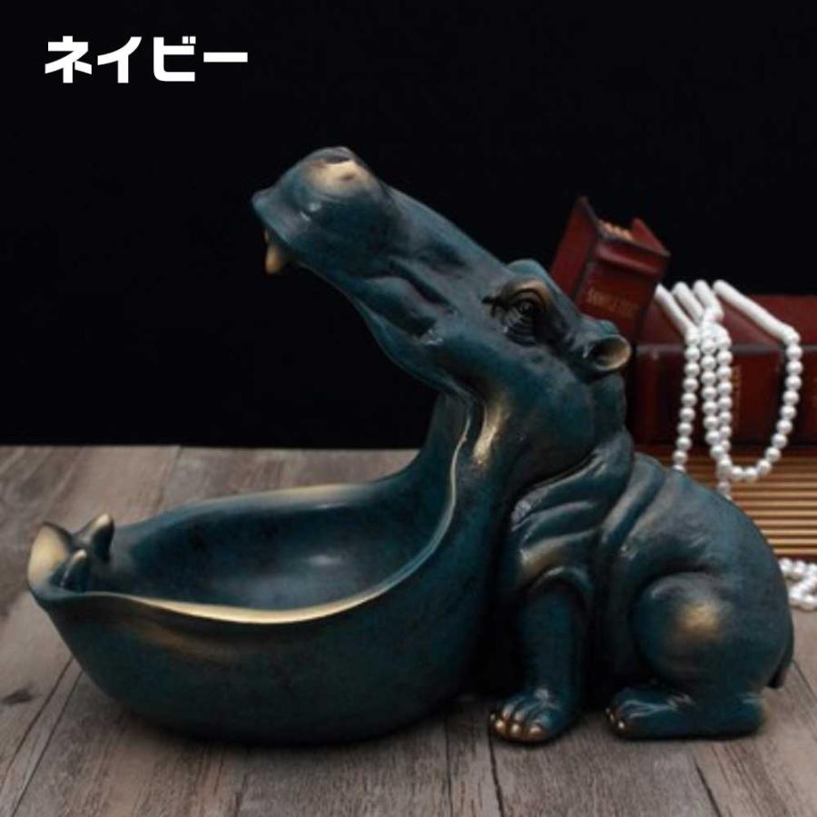 カバ オブジェ インテリア 小物入れ 収納 置物 お洒落 ユニーク